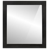 vidaXL Kupaonsko ogledalo 55x1x60 cm od stakla i masivnog drva manga