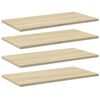 vidaXL Police za knjige 4 kom boja hrasta sonome 60x30x1,5 cm iverica