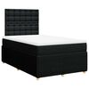 vidaXL Krevet s oprugama i madracem crni 120 x 200cm od tkanine
