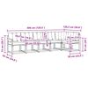 vidaXL Set vanjskih sofa s jastukom 6 pcs Prirodna i krem