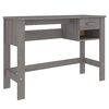 vidaXL Radni stol HAMAR svjetlosivi 110 x 40 x 75 cm masivna borovina