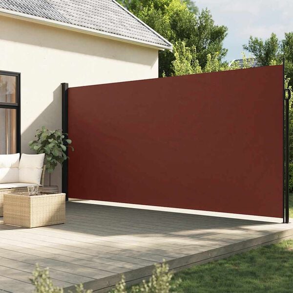 vidaXL Bočna tenda na uvlačenje smeđa 200x300 cm