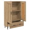 vidaXL Highboard Umjetnički hrast 69,5 x 31 x 115 cm Konstruirano drvo