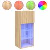 vidaXL TV ormarić s LED svjetlima boja hrasta sonome 40,5x30x90 cm