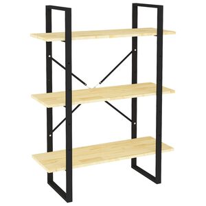 vidaXL Ormarić za knjige s 3 razine 80 x 30 x 105 cm masivna borovina