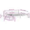 vidaXL Okvir kreveta bez madraca bijeli 180x200 cm od masivne borovine