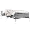 vidaXL Krevetna konstrukcija Siva Sonoma 80 x 200 cm Konstruirano drvo