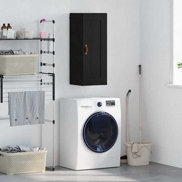 vidaXL Zidni ormarić Crni hrast 34,5 x 34 x 90 cm Konstruirano drvo