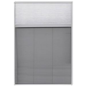 vidaXL Plisse Mreža protiv insekata za prozor 160x80 cm Aluminij i žaluzina