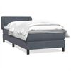 vidaXL Box spring krevet s madracem tamnosivi 90x220 cm bar&scaron;unasti