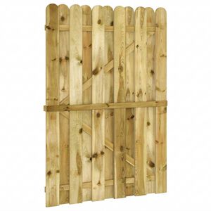 vidaXL Vrtna vrata 100 x 150 cm Masivna borovina Zelena