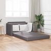 vidaXL Krevet na razvlačenje Siva 124 x 71 x 78 cm Bar&scaron;un