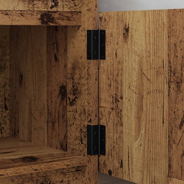 vidaXL &Scaron;arka 2 pcs Crna 38 x 17 x 60 mm Željezo