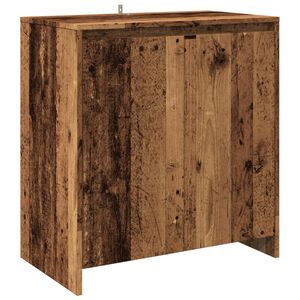 vidaXL Komoda boja starog drva 70 x 41 x 75 cm od konstruiranog drva