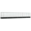 vidaXL Kavez za ptice s produžetkom srebrni 1250,5x107x212 cm čelični