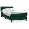 vidaXL Box Spring krevet s madracem tamno zeleni 90x210 cm bar&scaron;un