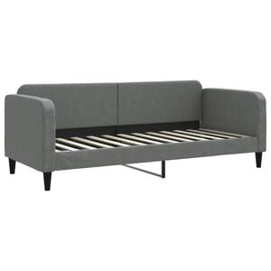 vidaXL Dnevni krevet tamnosivi 80 x 200 cm od tkanine