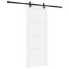 vidaXL Klizna vrata ORKDAL Bijela 83 x 202 cm Masivna borovina