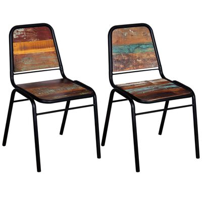 vidaXL Blagovaonske stolice 2 kom od masivnog obnovljenog drva