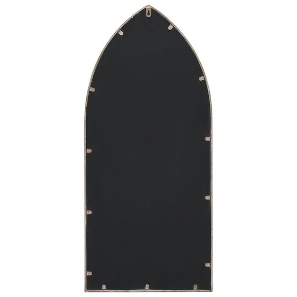 vidaXL Vrtno ogledalo boja pijeska 70x30 cm željezno vanjska upotreba