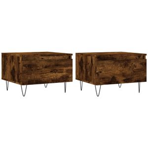 vidaXL Stolići za kavu 2 kom boja hrasta 50x46x35 cm konstruirano drvo