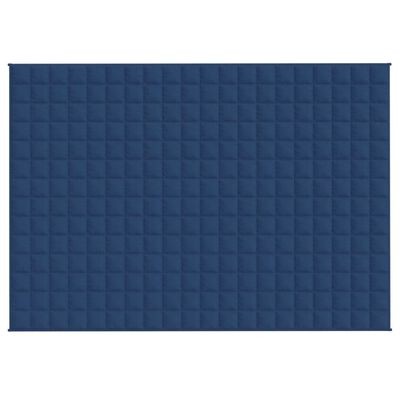 vidaXL Teška deka plava 140x200 cm 10 kg od tkanine