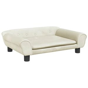 vidaXL Krevet za pse krem 70 x 48 x 22 cm bar&scaron;unasti