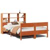 vidaXL Krevet s regalom za knjige bez madraca 140 x 190 cm od borovine
