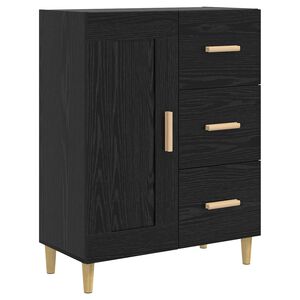 vidaXL Kreveta Crni hrast 69,5 x 34 x 90 cm Konstruirano drvo