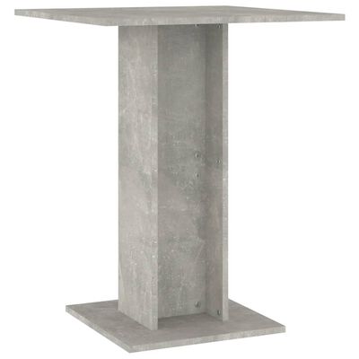 vidaXL Bistro stol boja betona 60 x 60 x 75 cm od konstruiranog drva