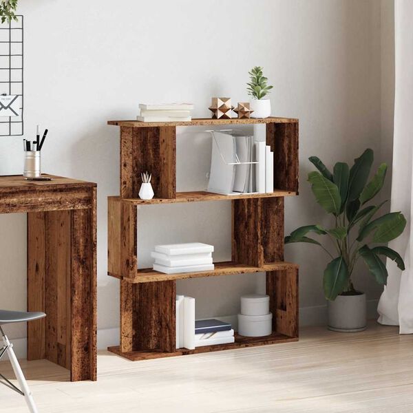 vidaXL Ormar za knjige staro drvo 80x24x96 cm konstruirano drvo