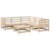 vidaXL 6-dijelni set vrtnih sofa od masivne borovine