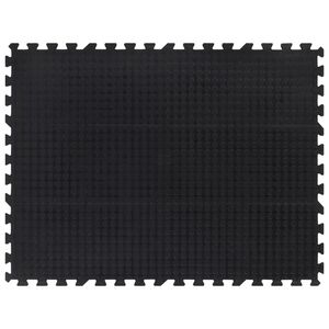 vidaXL Gumena podna pločica crna 12 mm 90 x 120 cm