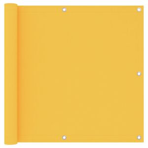 vidaXL Balkonski zastor žuti 90 x 500 cm od tkanine Oxford