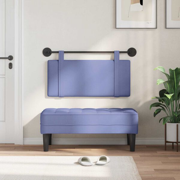 vidaXL Držeće uzglavlje Zidne Traper plava 90 x 55 x 5 cm tkanina