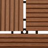 vidaXL Pločice za decking 11 pcs Smeđa 30 x 30 cm Drvoplastična smjesa