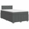 vidaXL Boxspring krevet s madracem Tamnosiva 120 x 200 cm Tkanina