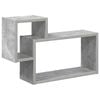 vidaXL Polica na zidu Zidna montaža Betonska siva 55 x 15 x 35 cm