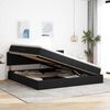 vidaXL Krevet s madracem i skladištem s madracem Crna 200 x 200 cm