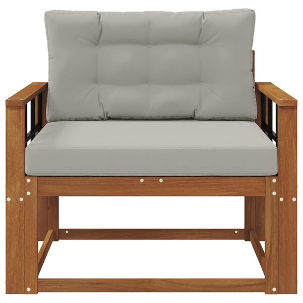 vidaXL Srednja sofa za van Čvrsto drvo akacije Prirodna