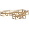vidaXL Set vanjskih sofa 8 pcs Bijela 406 x 168,5 x 73 cm
