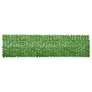vidaXL Balkonski zastor sa zelenim li&scaron;ćem 400 x 100 cm