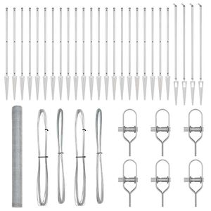 vidaXL Stup za ogradu Srebrna