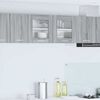 vidaXL Viseći ormarić s pohranom Siva Sonoma i bijela 80 x 31 x 40 cm