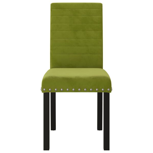 vidaXL Blagovaonske stolice 6 kom svjetlozelene bar&scaron;unaste