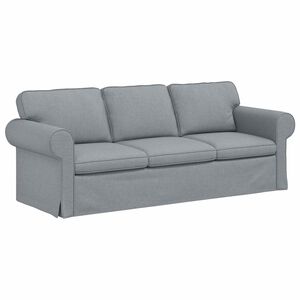 vidaXL Sofa Svijetlo siva 215 x 82 x 80 cm tkanina