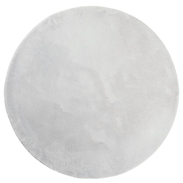 vidaXL Tepih HUARTE kratkih vlakana mekani i perivi sivi &Oslash; 80 cm