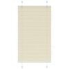 vidaXL Plisirana roleta krem 75x150 cm širina tkanine 74,4 cm