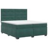vidaXL Boxspring krevet s madracem Tamnozelena 200 x 200 cm Bar&scaron;un