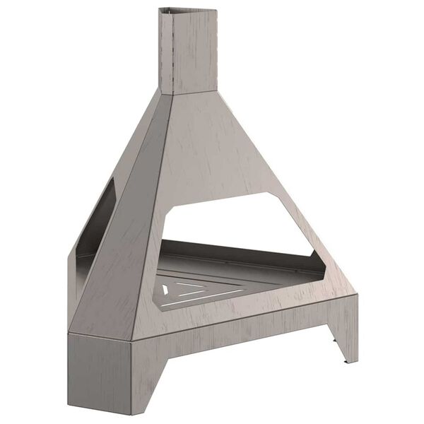 vidaXL Kamin Smeđa 50 x 43 x 52 cm Čelik